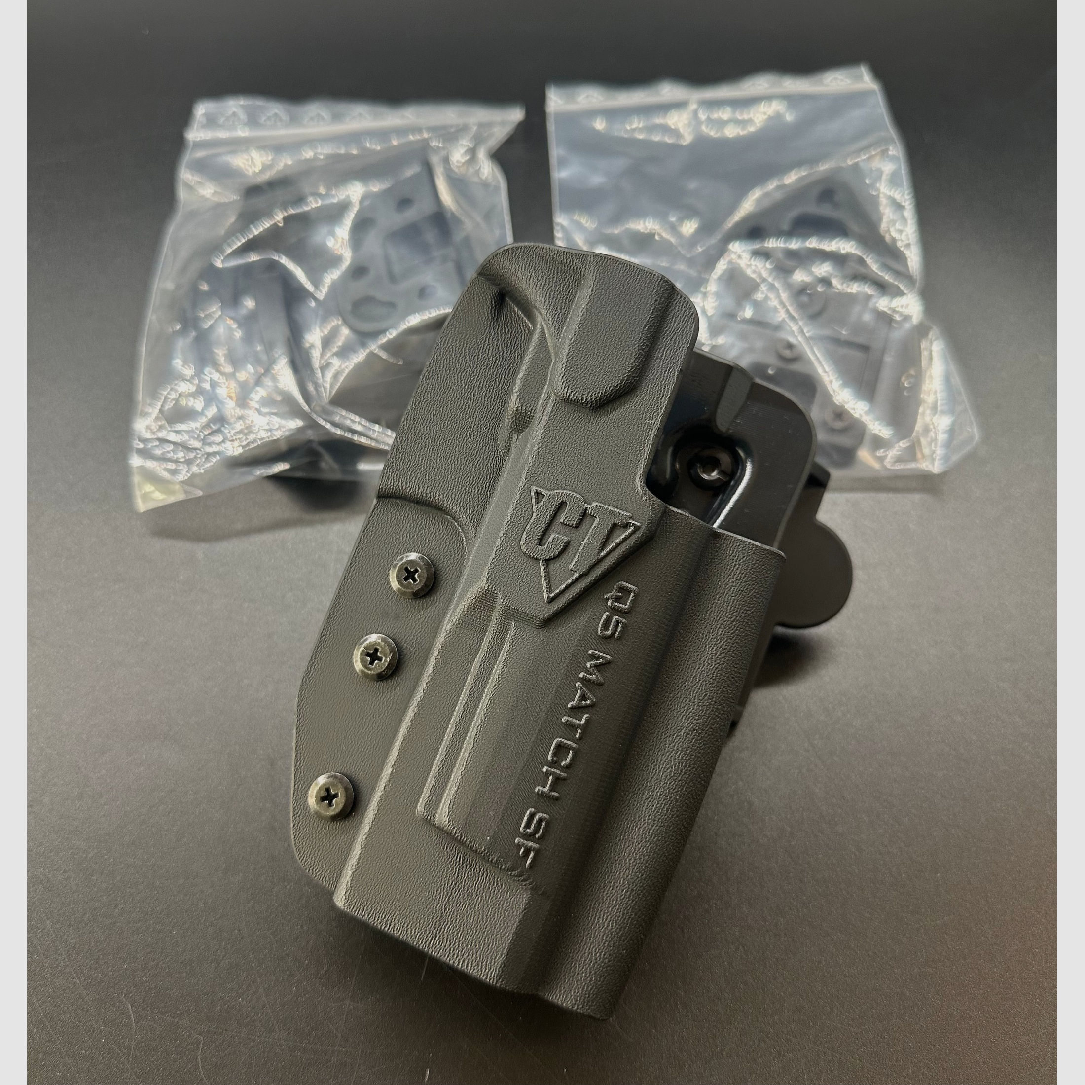 BWare Comp-Tac Kydex Holster INTERNATIONAL für Walther Pistole Q5 MatcH Steel Frame 5" rechts schwar