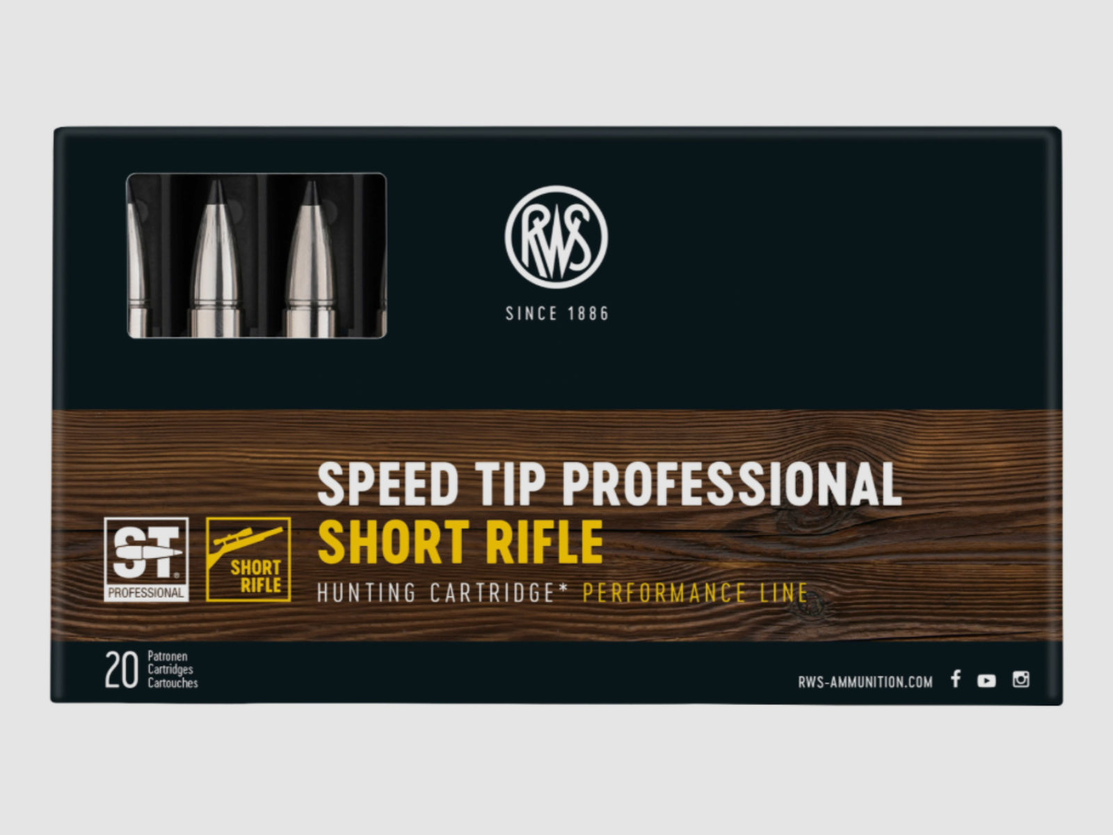 RWS 2406616 .308 Win. Speed Tip Professional Short Rifle 10,7g 165grs