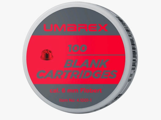 Umarex 4.1001-1 6 mm Flobert Knallpatronen 100 Stück für Schreckschusswaffen Pyro