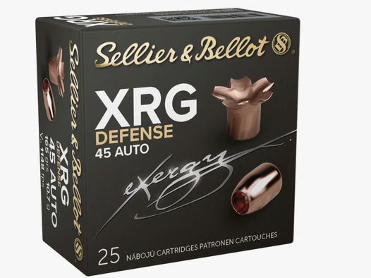 Sellier & Bellot 2012966 .45 ACP XRG Defense 10,7 g 165 Urs. 25 Stück