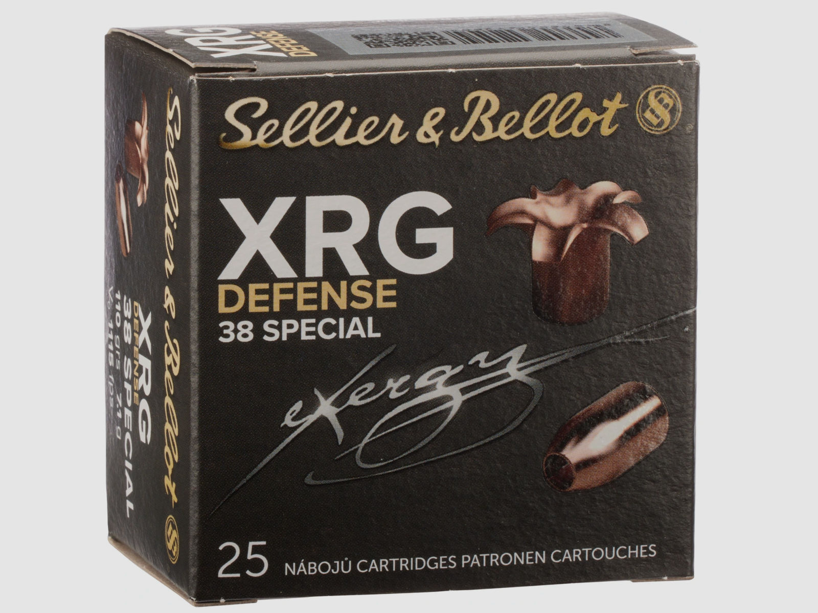Sellier & Bellot 2017863 .38 Spec. XRG-Defense 7,1g/110grs. 25St