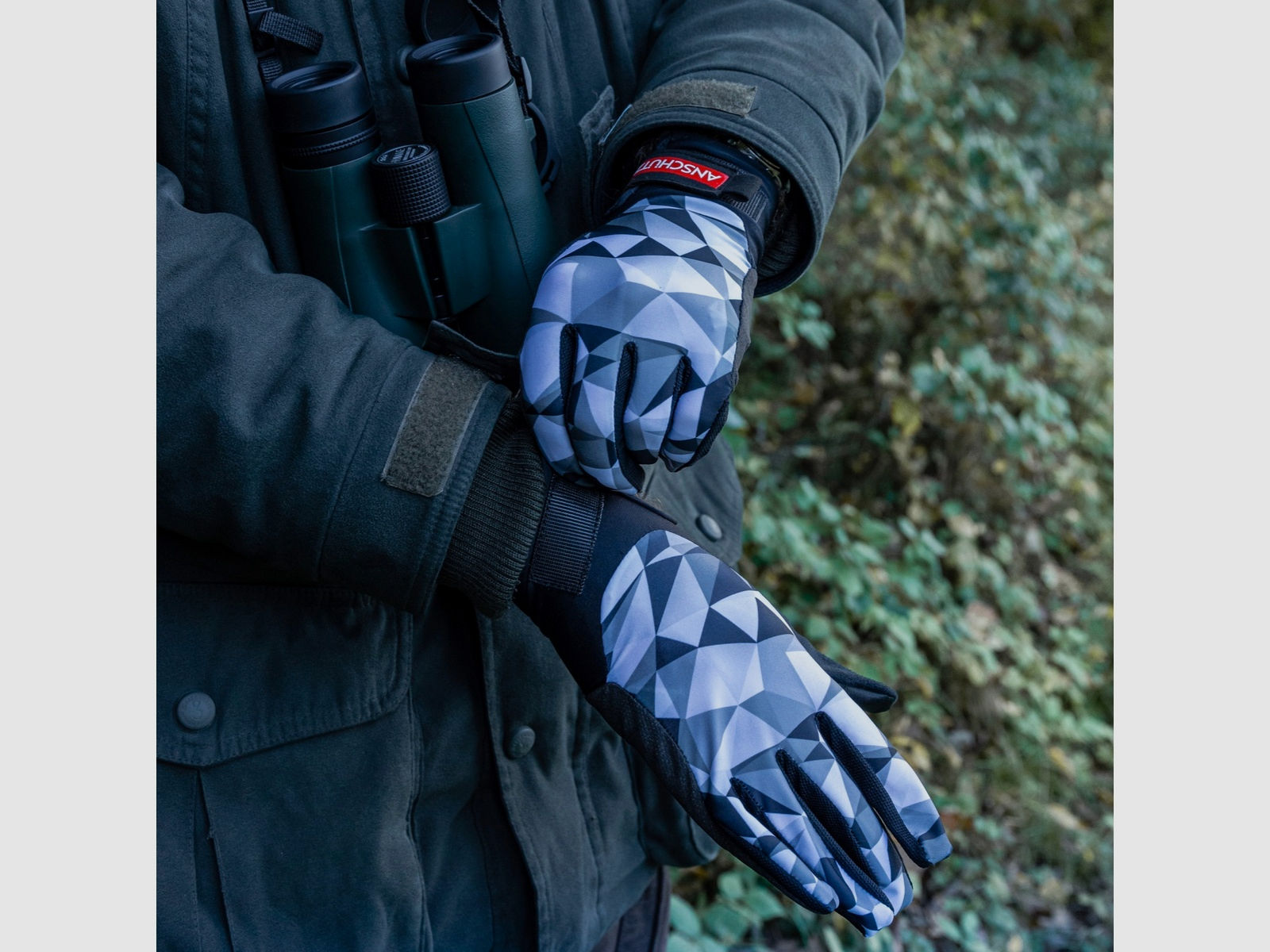 Anschütz 015503XL Handschuhe Camouflage Grey Größe XL