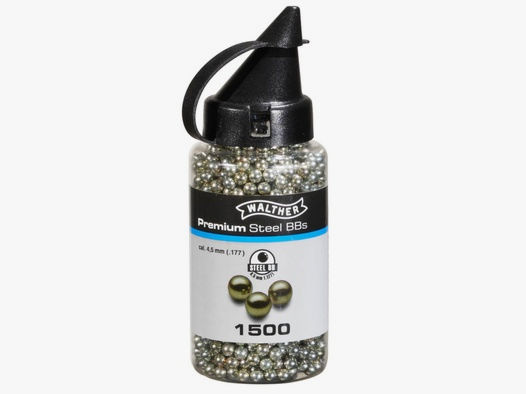 Umarex 4.1668-1 Premium Stahl BBs Diabolo 4,5 mm .177 1500 Schuss Flasche