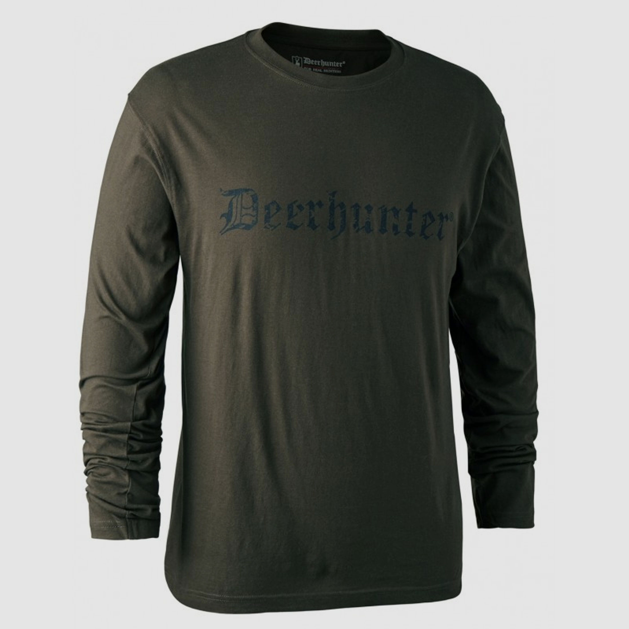 Deerhunter Logo T-shirt langärmlig Bark green