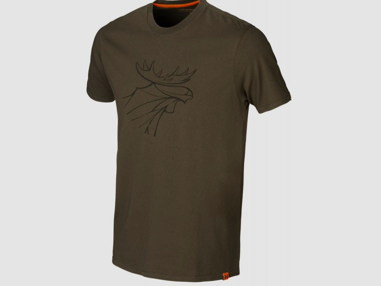 Härkila Graphic T-Shirt 2er-pack Willow green/Slate brown