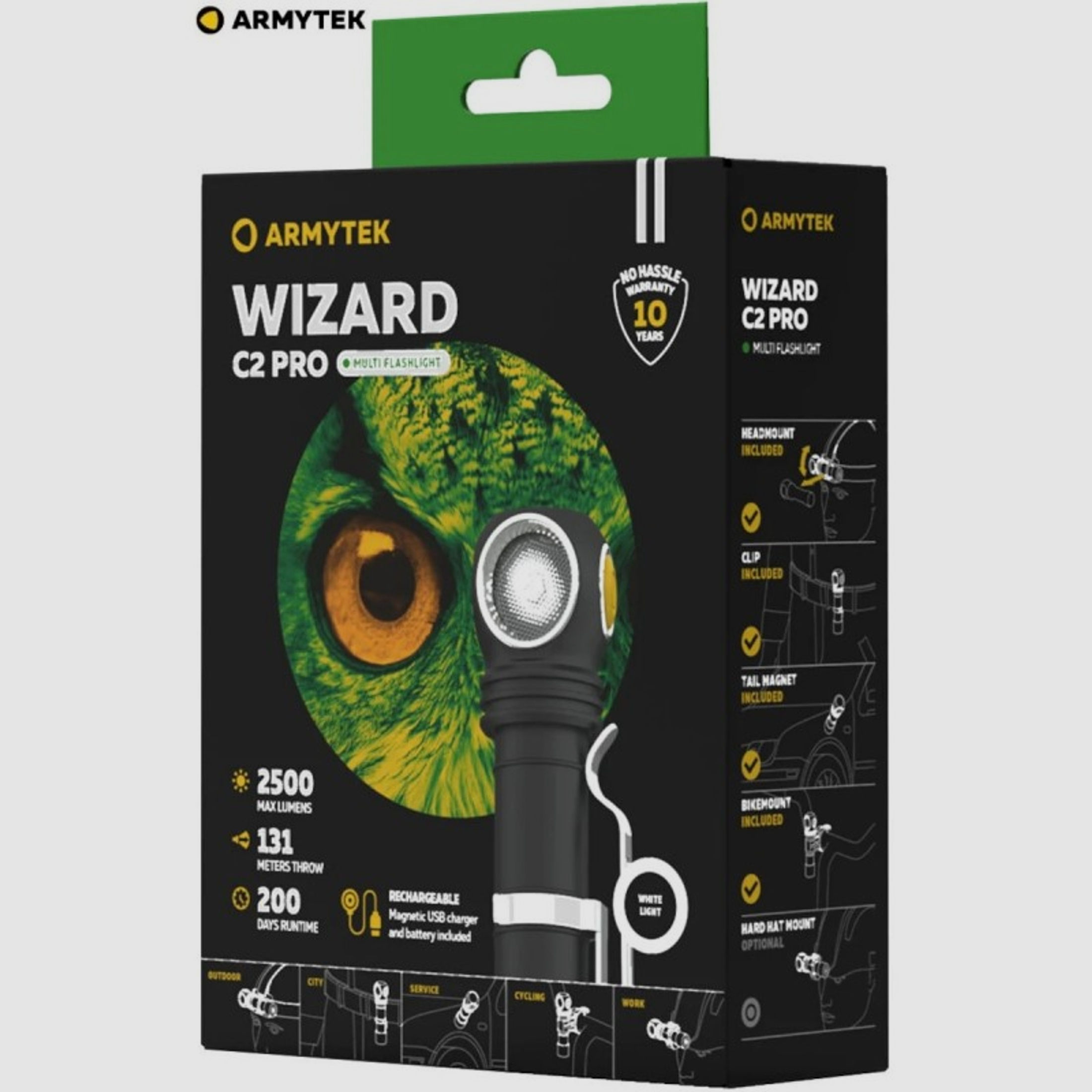 Armytek Wizard C2 Pro Magnet USB XHP50.2 Multifunktionstaschenlampe