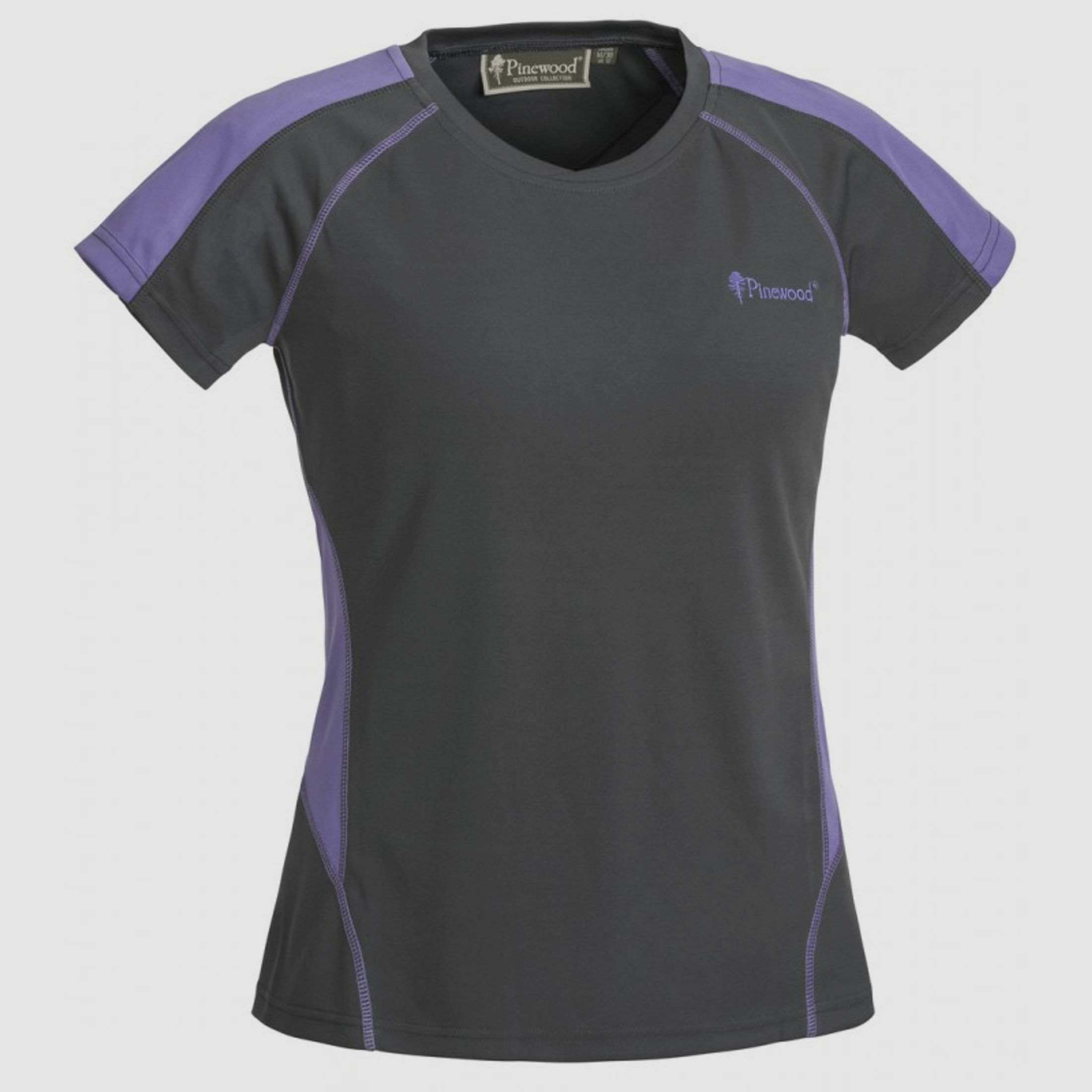 Pinewood Active T-Shirt Damen Grau/Lavendel