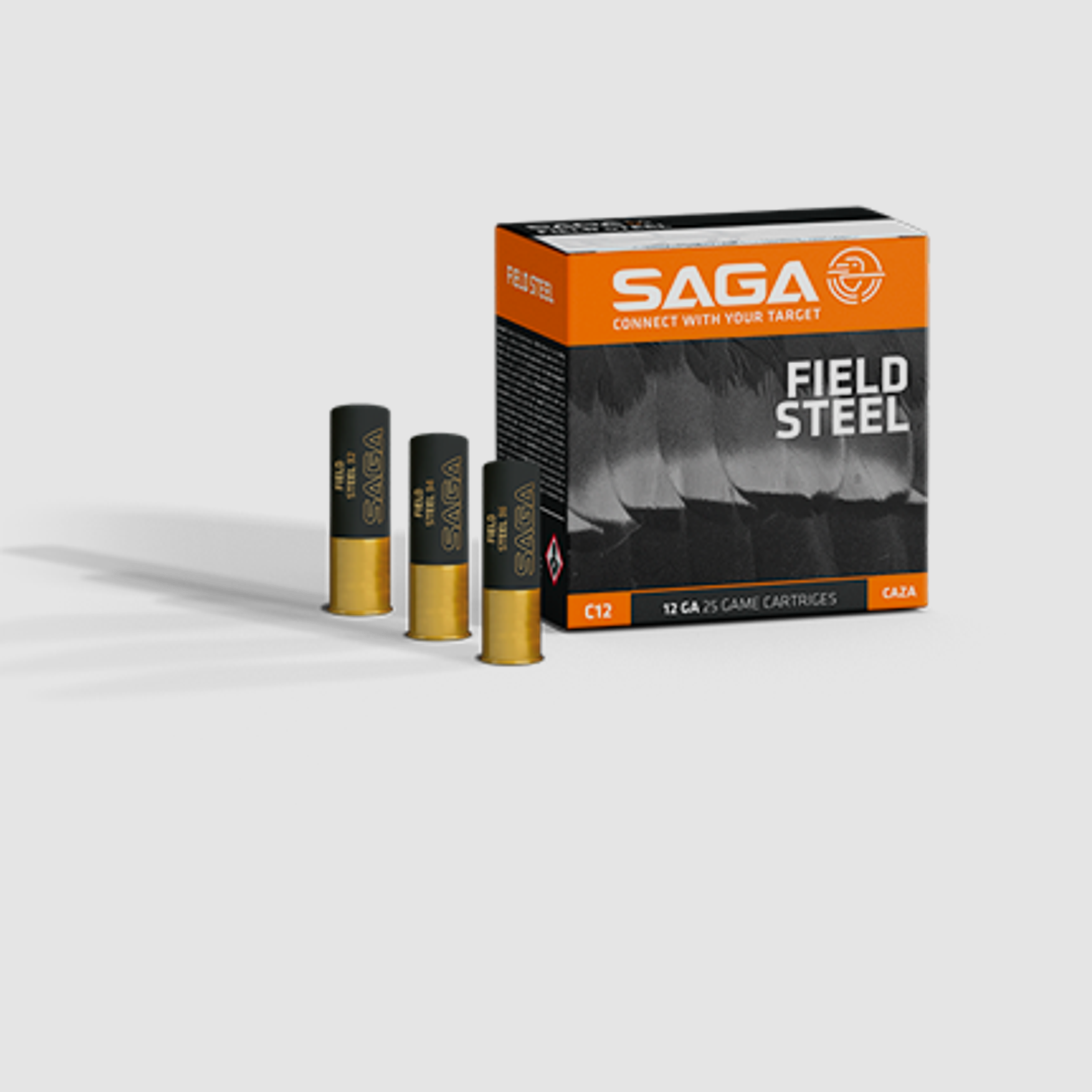 Saga 12/70 Field Steel HP NO.4 3,25mm - 32g Stahlschrot