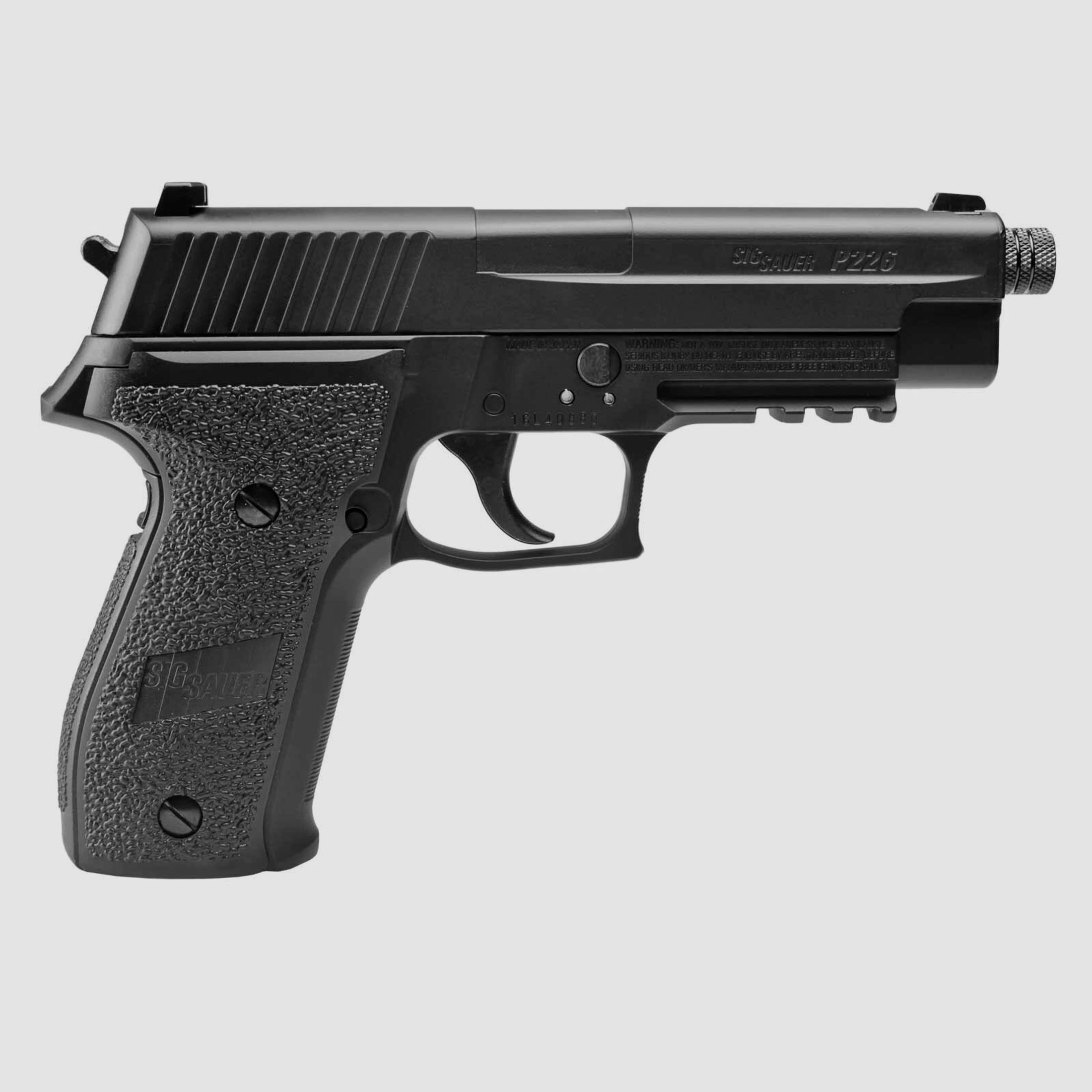 Luftpistolenset SIG SAUER P226 Co2-Pistole Schwarz 4,5 mm Diabolo (P18) + 10 Co2-Kapseln Umarex + 1000 Diabolos