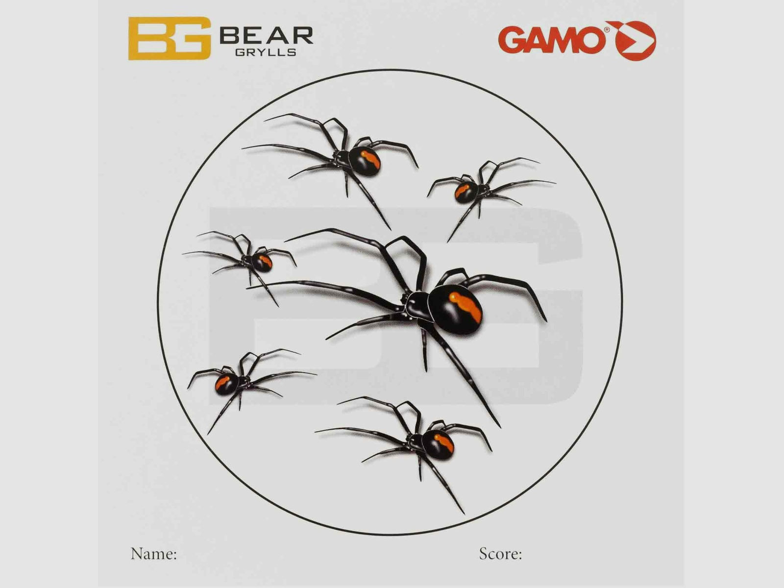 Gamo Schießscheiben/Zielscheiben Bear Grylls Motiv Spinnen 100 Stück