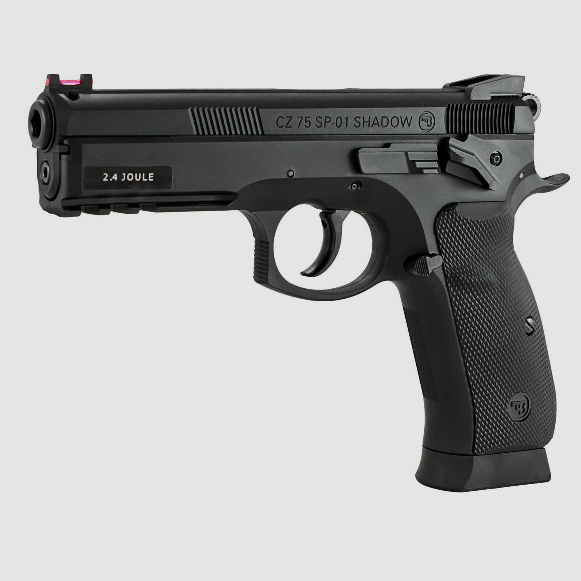 Luftpistolenset CZ SP-01 Shadow Co2-Pistole Kaliber 4,5 mm Stahl BB (P18) + 10 Co2-Kapseln + 1500 Stahl-BB's 4komma5