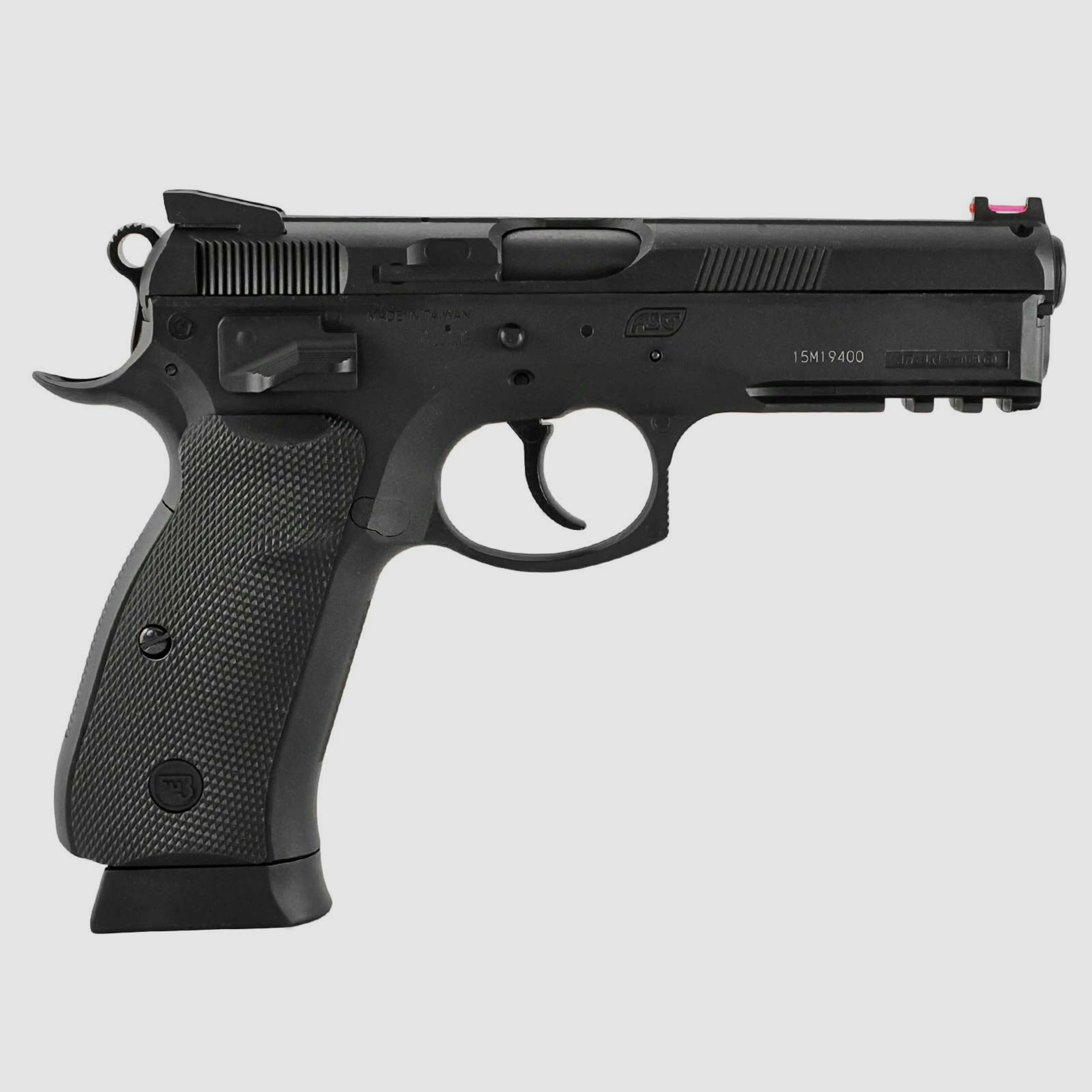 Luftpistolenset CZ SP-01 Shadow Co2-Pistole Kaliber 4,5 mm Stahl BB (P18) + 10 Co2-Kapseln + 1500 Stahl-BB's 4komma5