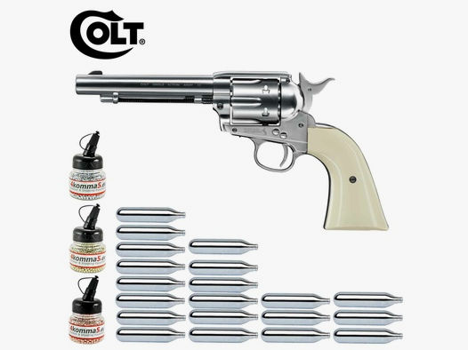 Superset Colt Single Action Army® 45 nickel Co2-Revolver Kaliber 4,5 mm BB (P18)
