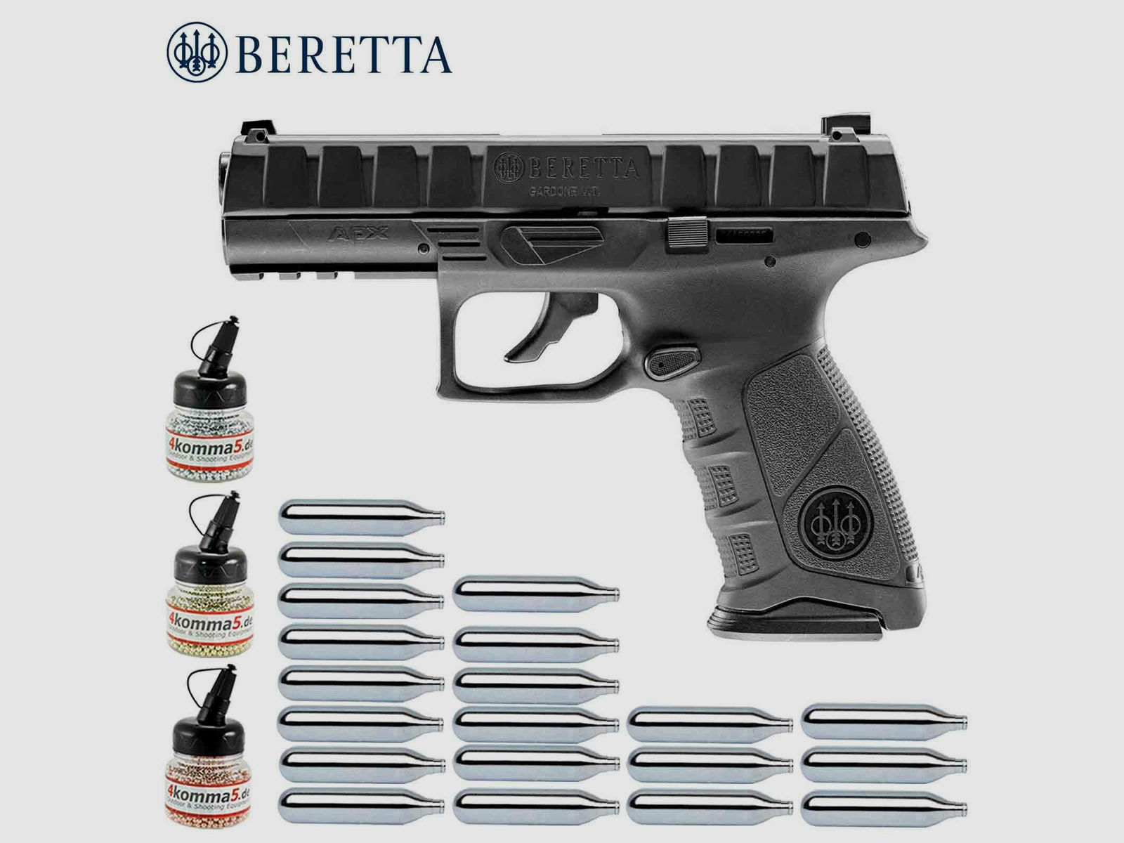 Superset Beretta APX Stahl BB Co2-Pistole 4,5 mm Blow Back (P18)