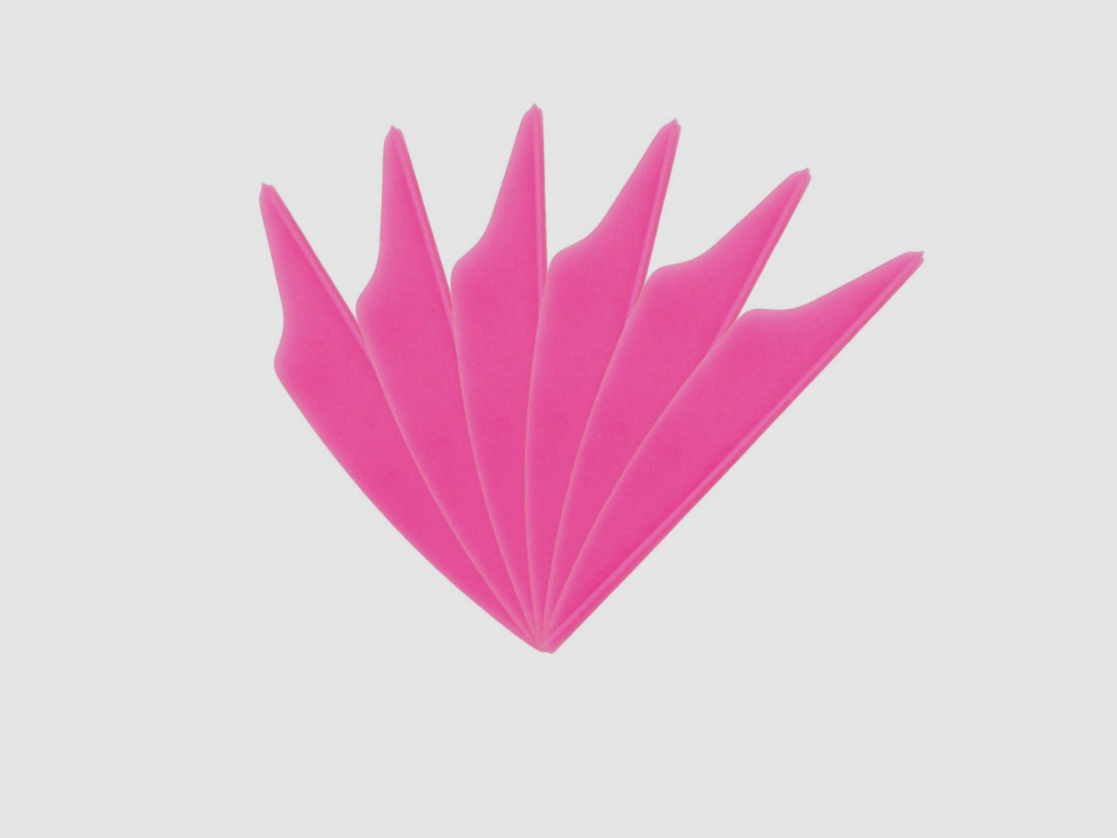 6-er Pack Hawk Dolphin Vanes 2,5" Neon-Pink