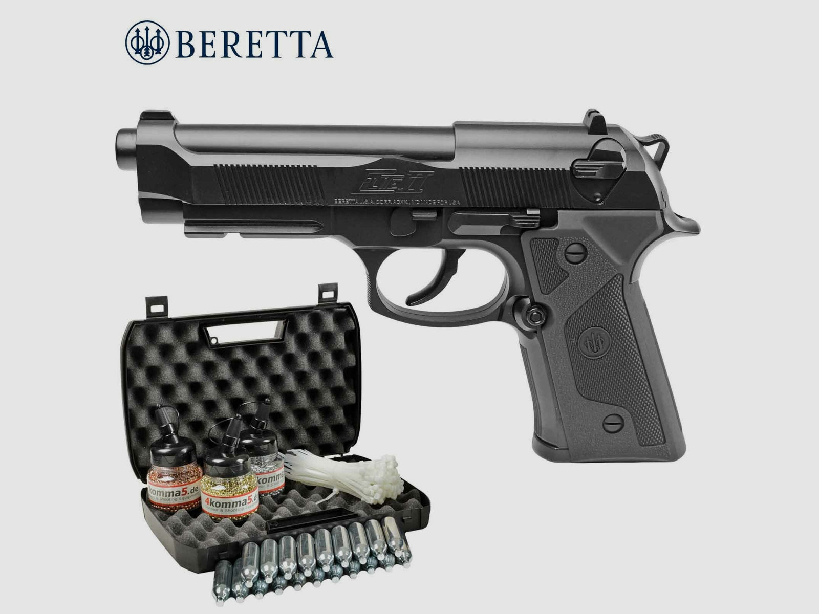 Kofferset Beretta Elite II 4,5 mm BB Co2-Pistole (P18)