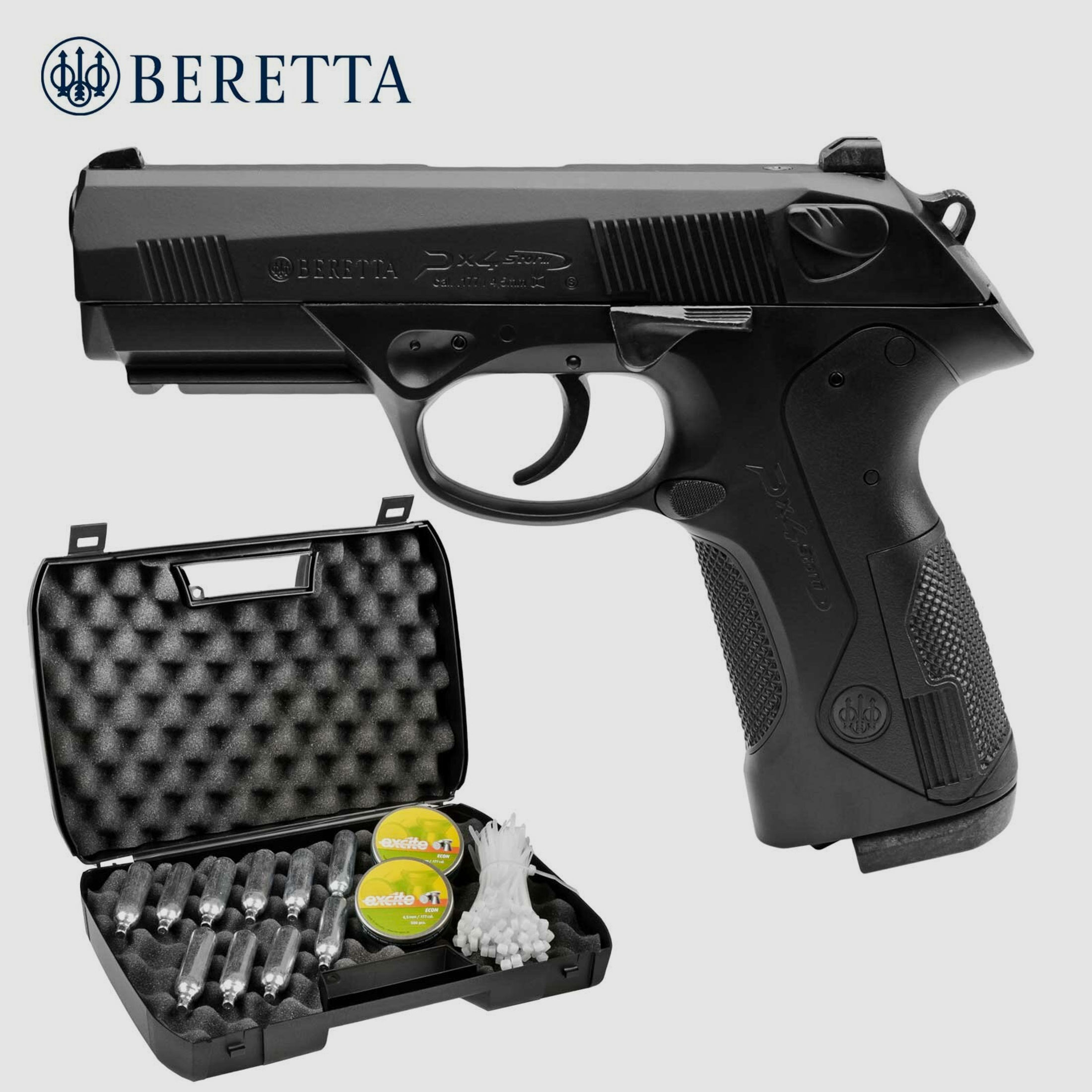 Kofferset Beretta Px4 Storm 4,5 mm Diabolo Co2-Pistole (P18)