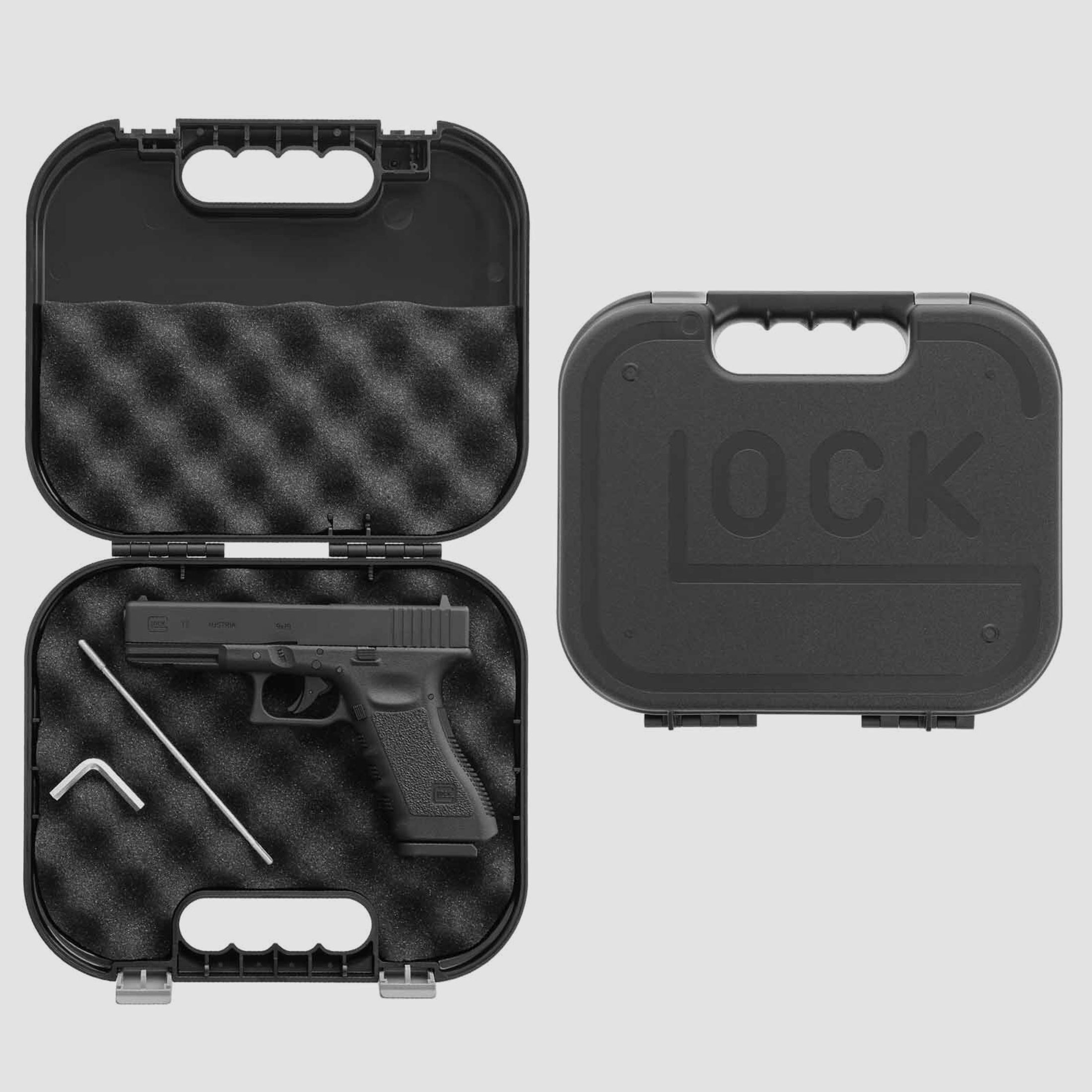 Glock 17 Co2-Pistole Kaliber 4,5 mm Stahl BB / Diabolo Blowback (P18)