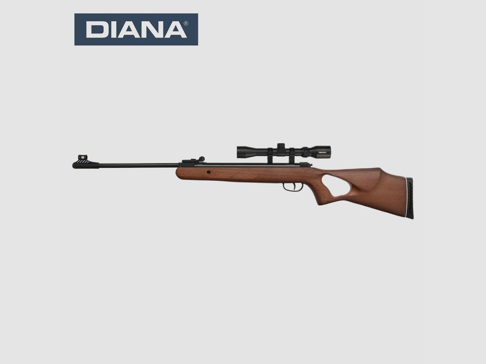 Diana 250 two-fifty Knicklauf Luftgewehr Kaliber 4,5 mm Diabolo (P18) + ZF 3-9x32