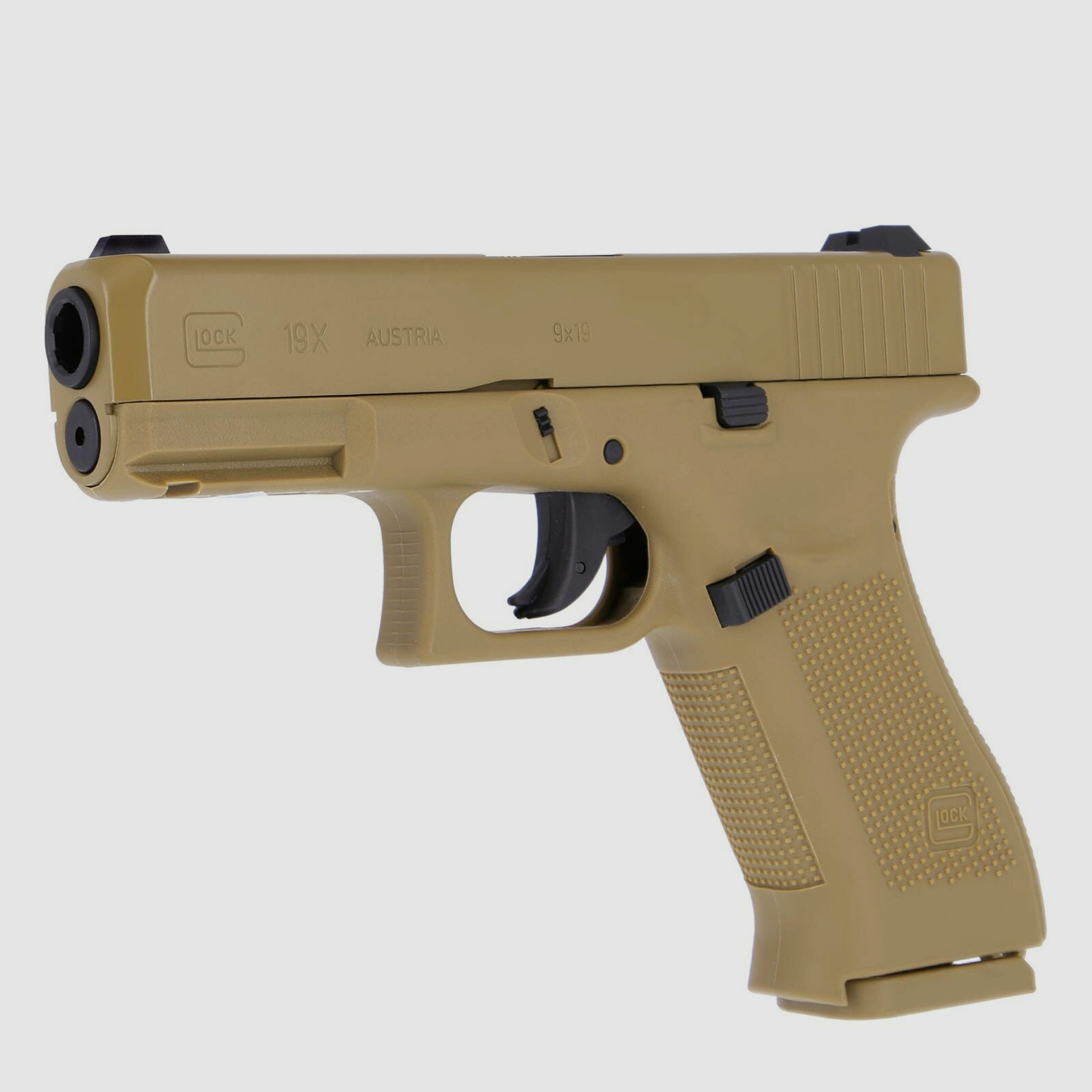 Umarex Glock 19X Co2-Pistole Coyote 19 Schuss Kaliber 4,5 mm Stahl BB (P18)