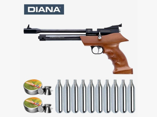 SET Diana Airbug Co2 Pistole 4,5 mm Diabolo (P18)