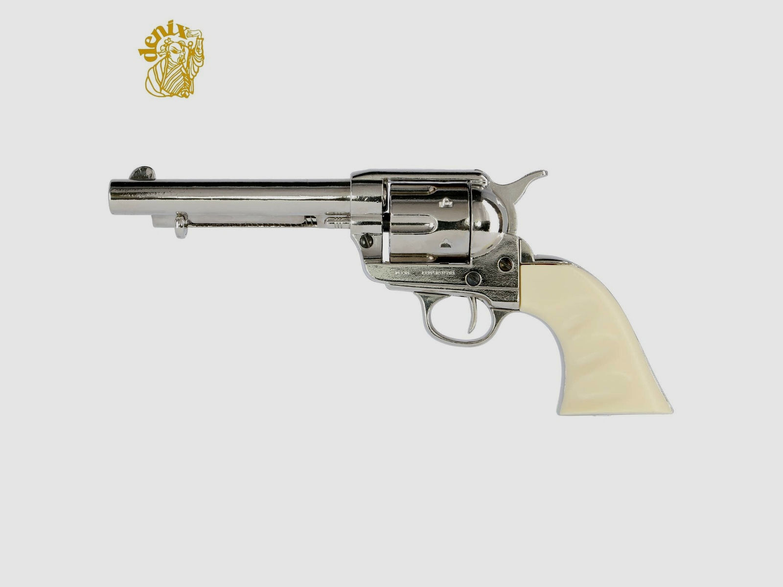 Denix Dekomodell 45er Colt Peacemaker 5,5" Lauf - Nickelfarben