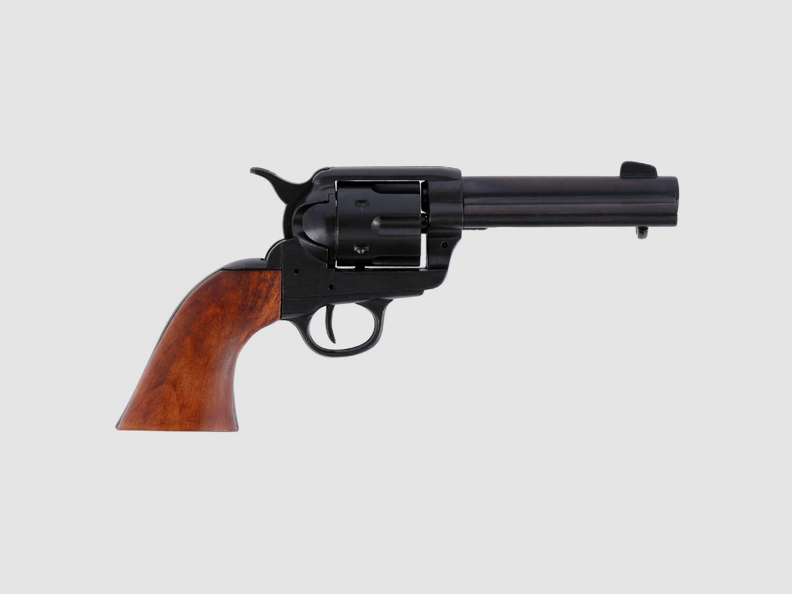 Denix Dekomodell 45er Colt Peacemaker 4,75" Lauf Schwarz - Holzgriffschalen