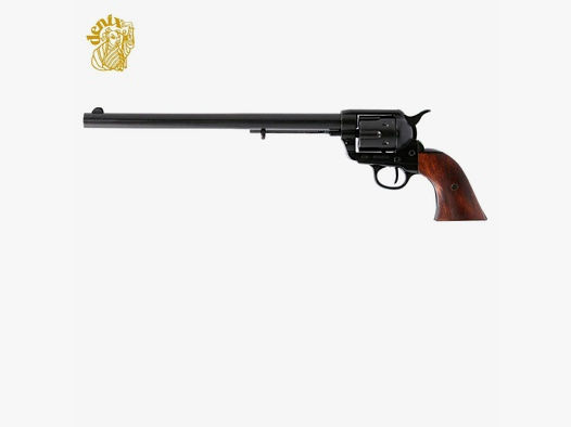 Denix Dekomodell 45er Colt Peacemaker 12" Lauf Schwarz - Braune Griffschalen