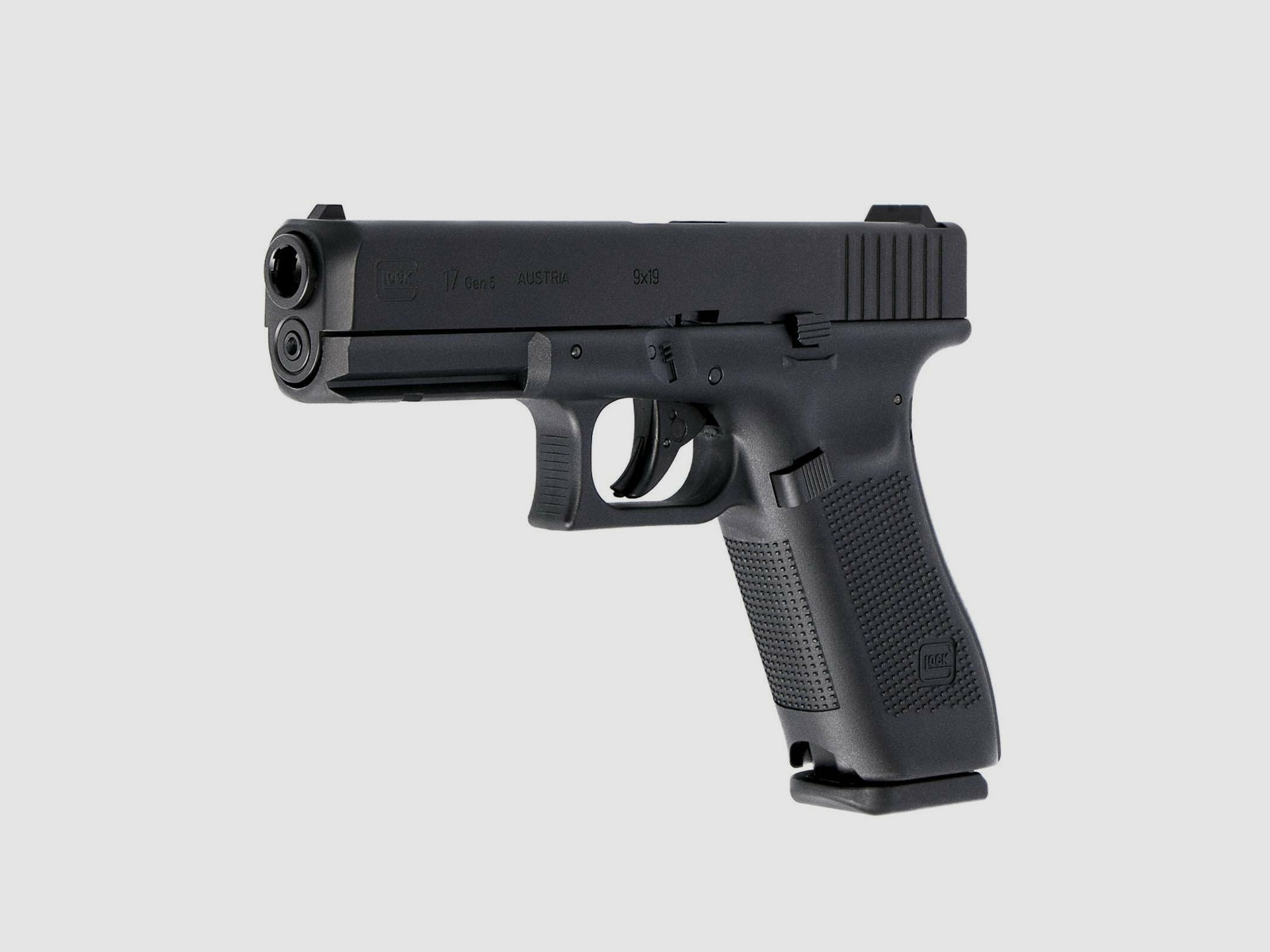 Komplettset Glock 17 GEN5 Softair-Co2-Pistole Kaliber 6 mm BB Blowback (P18)