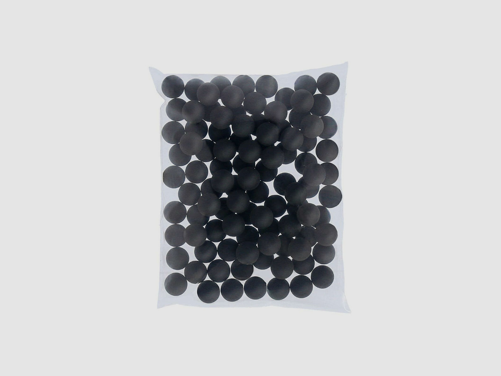 Rubberballs / Gummigeschosse Schwarz Kal .43 - 100 Stück