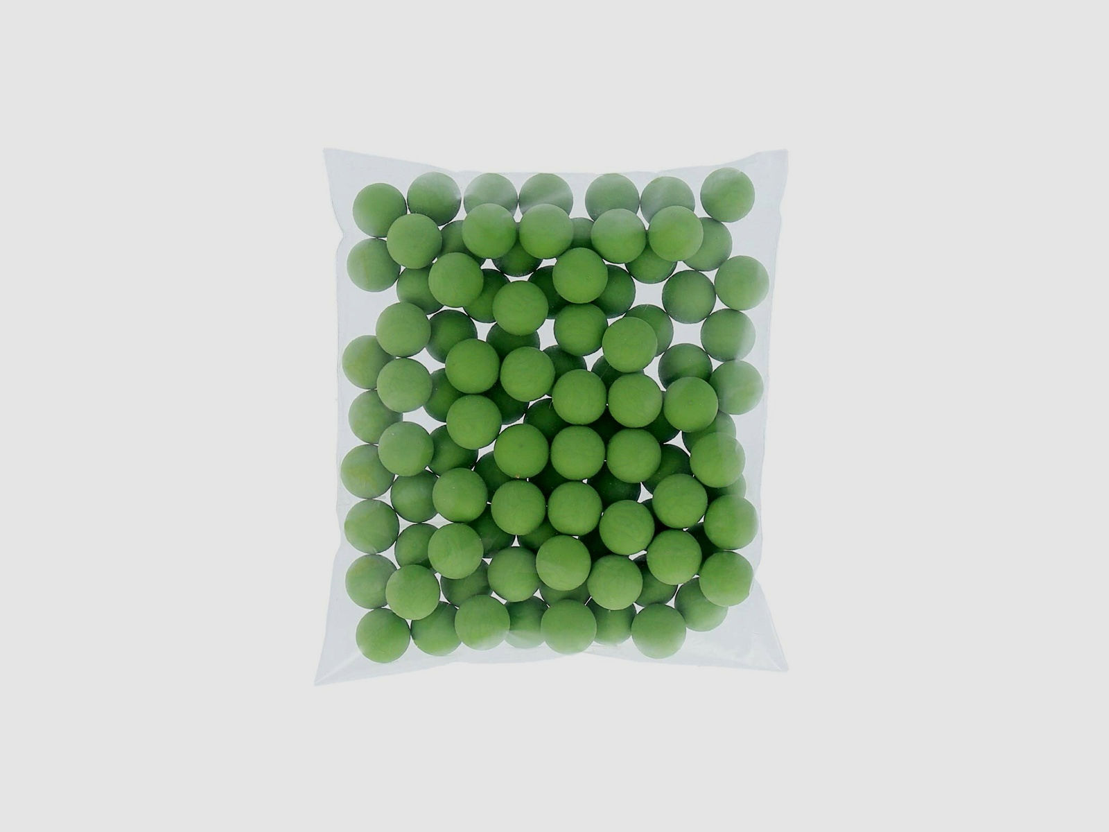 Rubberballs / Gummigeschosse Grün Kal .43 - 100 Stück