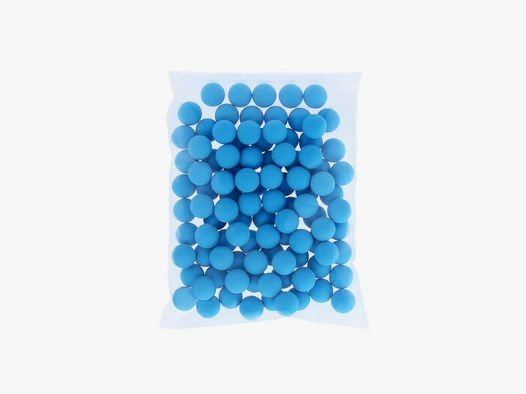 Rubberballs / Gummigeschosse Blau Kal .43 - 100 Stück