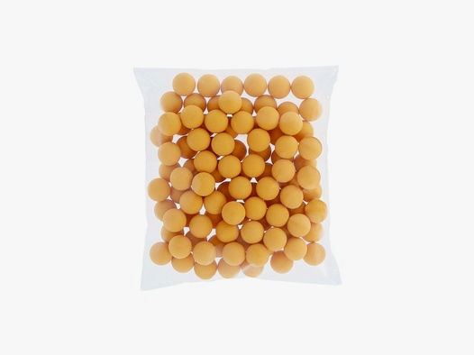 Rubberballs / Gummigeschosse Gelb Kal .43 - 100 Stück