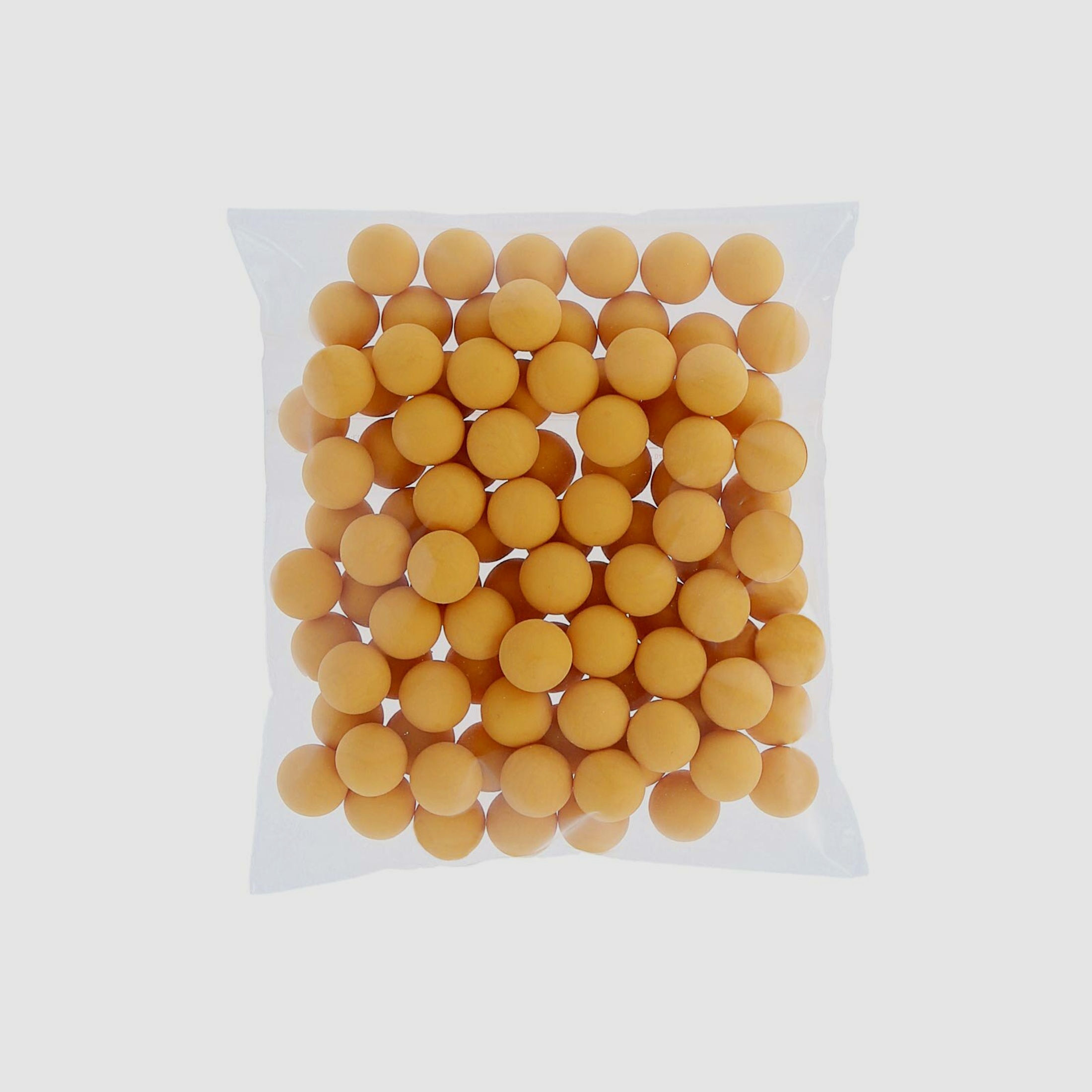 Rubberballs / Gummigeschosse Gelb Kal .68 - 100 Stück