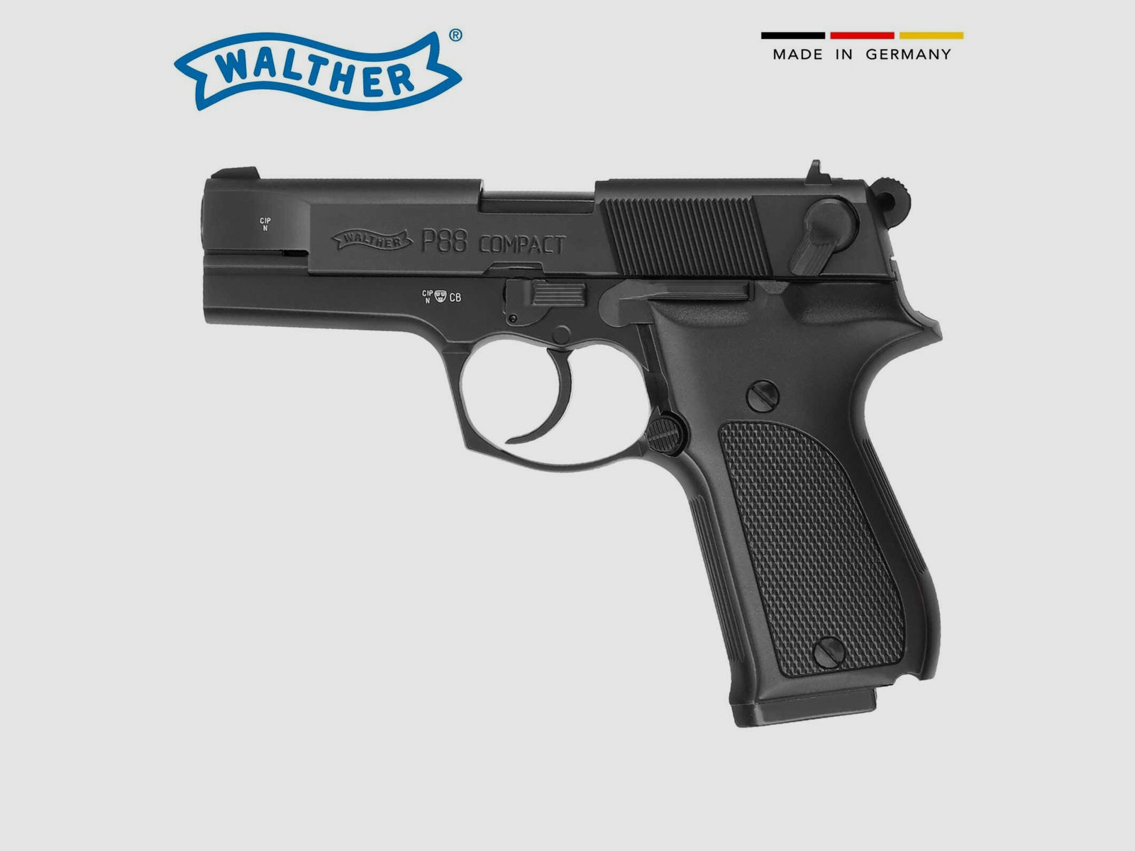 Walther P88 Schreckschuss Pistole Schwarz 9 mm P.A.K. (P18)