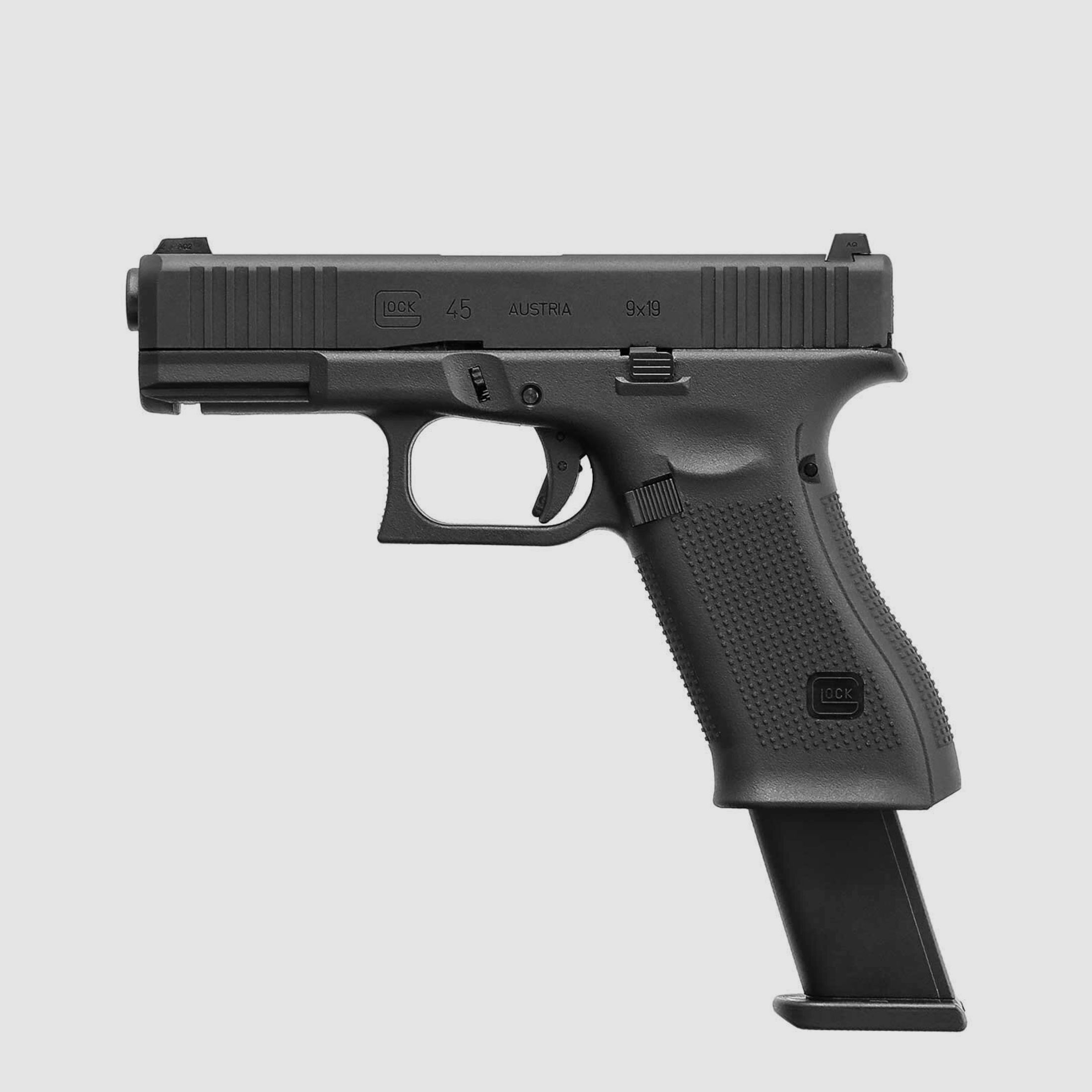 Glock 45 Softair-Pistole Schwarz Kaliber 6 mm BB Gas Blowback (P18)