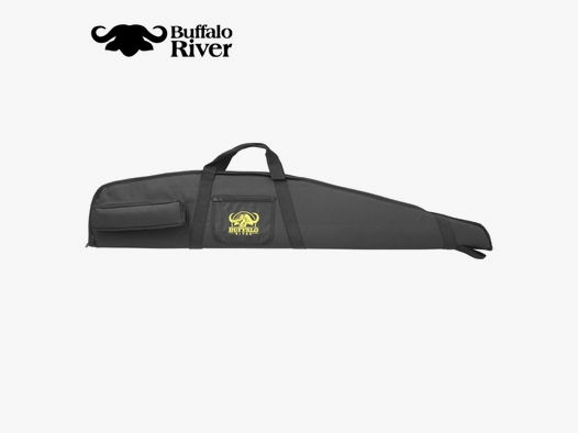 Buffalo River Carrypro Gewehrtasche 122 x 24 cm Schwarz mit Tasche für Schalldämpfer