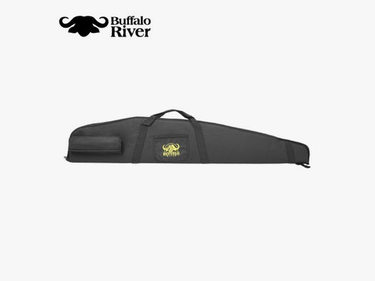 Buffalo River Carrypro Gewehrtasche 132 x 24 cm Schwarz mit Tasche für Schalldämpfer