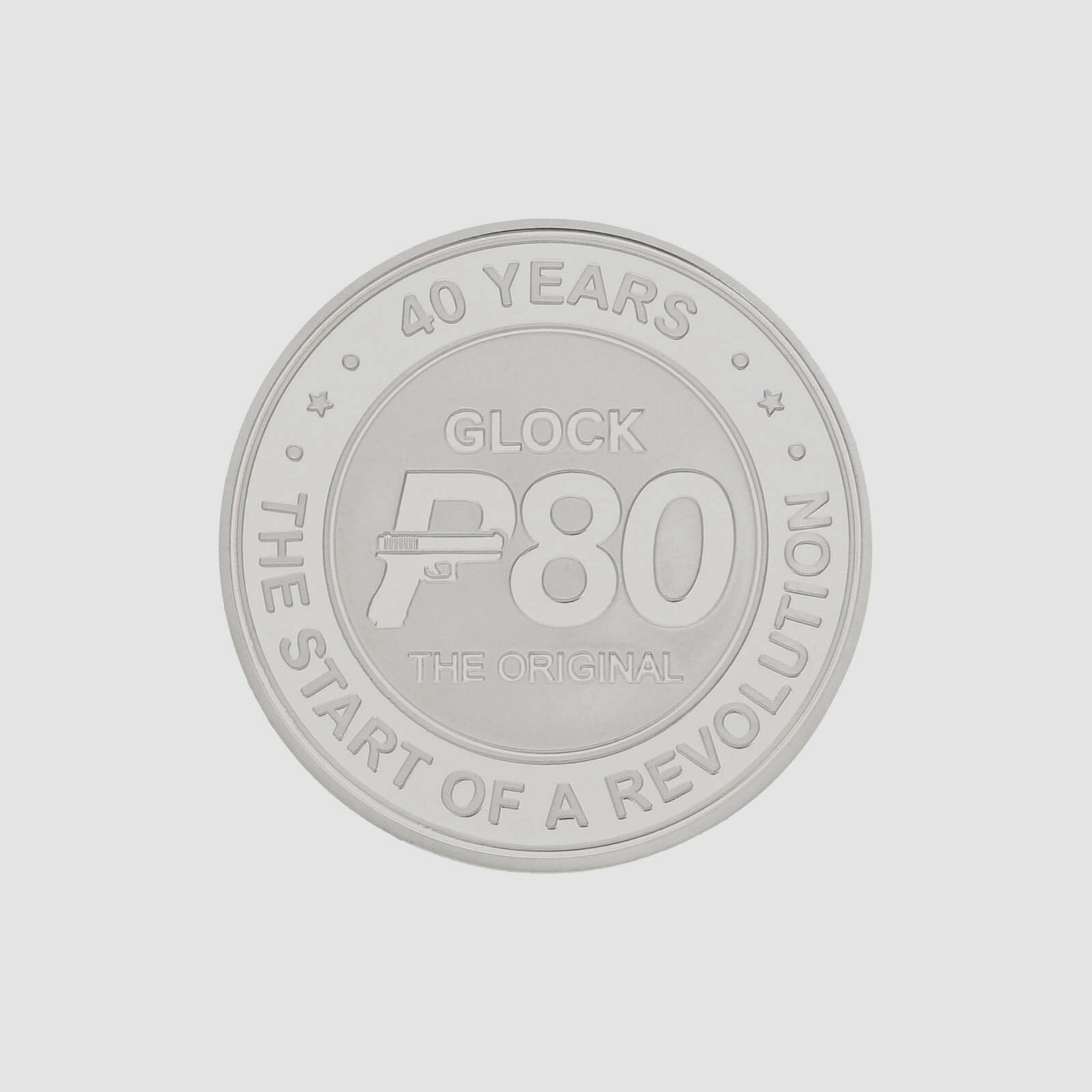 Glock 40th Anniversary P80 Medaille