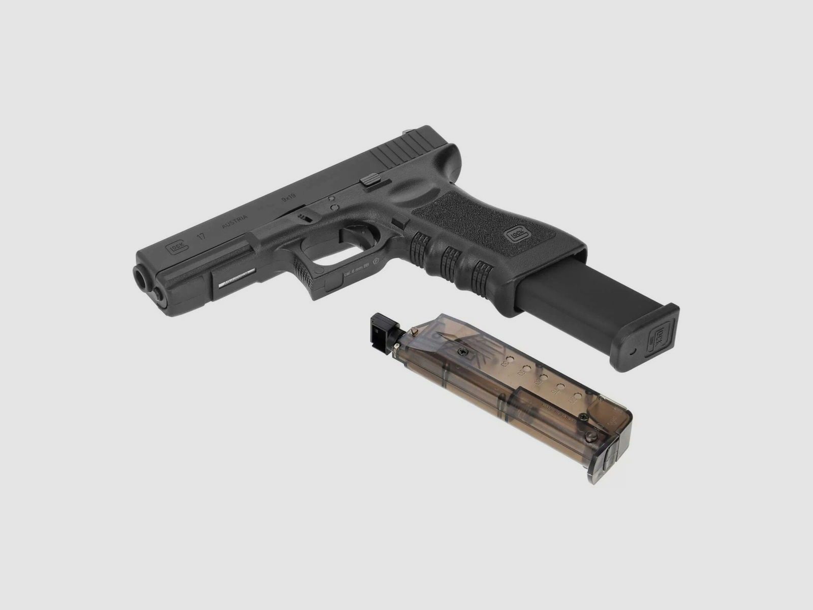 Glock 17 Softair-Pistole Kaliber 6 mm BB Gas Blowback (P18)