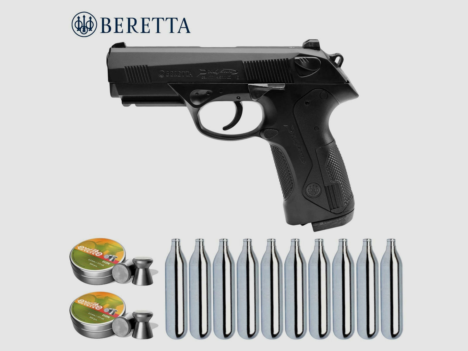Luftpistolenset Beretta Px4 Storm 4,5 mm Diabolo/Stahl BB Co2-Pistole (P18)