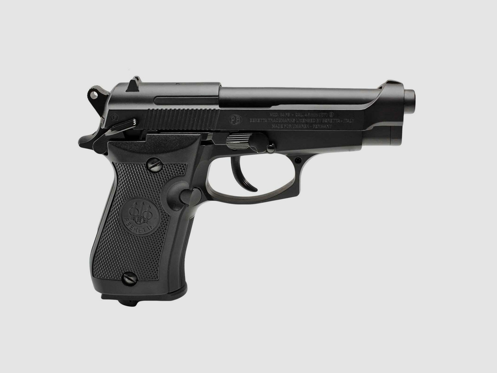 Luftpistolenset Beretta M84 FS 4,5 mm BB Co2-Pistole Blowback Vollmetall (P18)