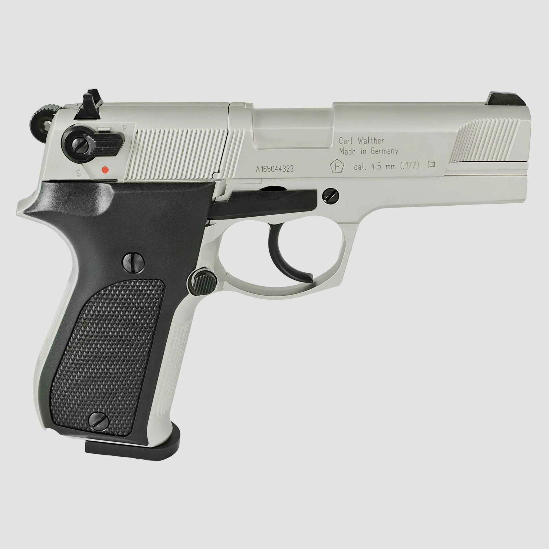 Walther CP88 4 Zoll 4,5 mm Diabolo Nickel (P18) Co2-Pistole