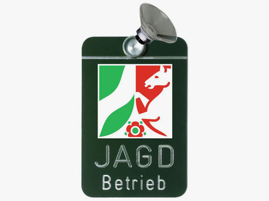 Magnet-Autoschild –  "Jagd Betrieb" NRW