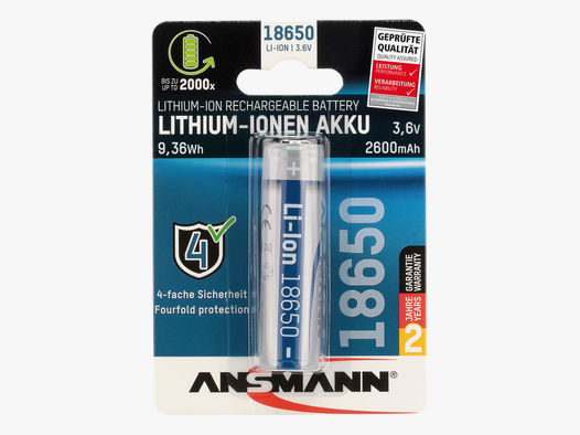 Ansmann Lithium-Ionen Akku 18650