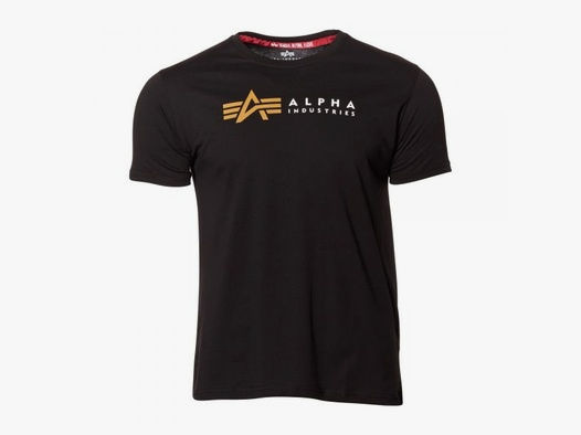 alpha industries Alpha Industries T-Shirt Alpha Label schwarz, Größe XXL