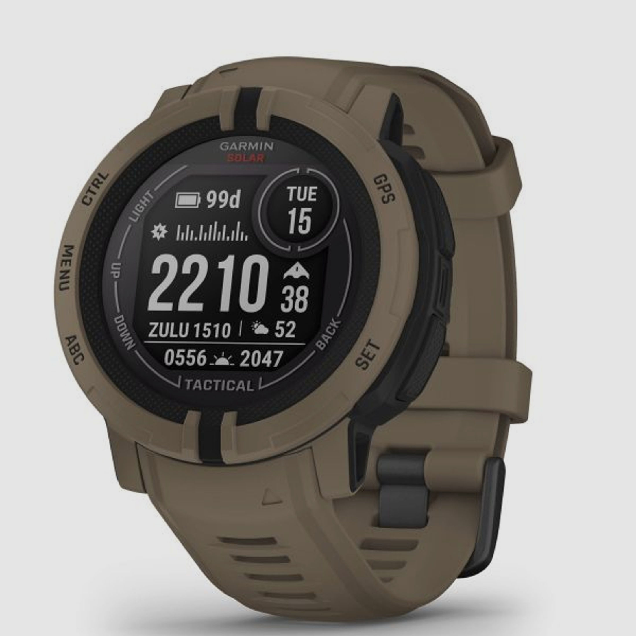 Garmin Garmin Smartwatch Instinct 2 Solar Tactical Edition hellbraun