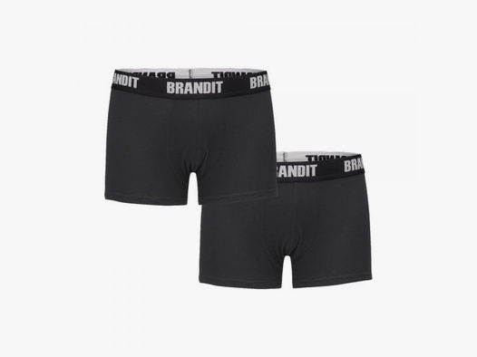Brandit Brandit Boxershorts Logo schwarz 2er Pack