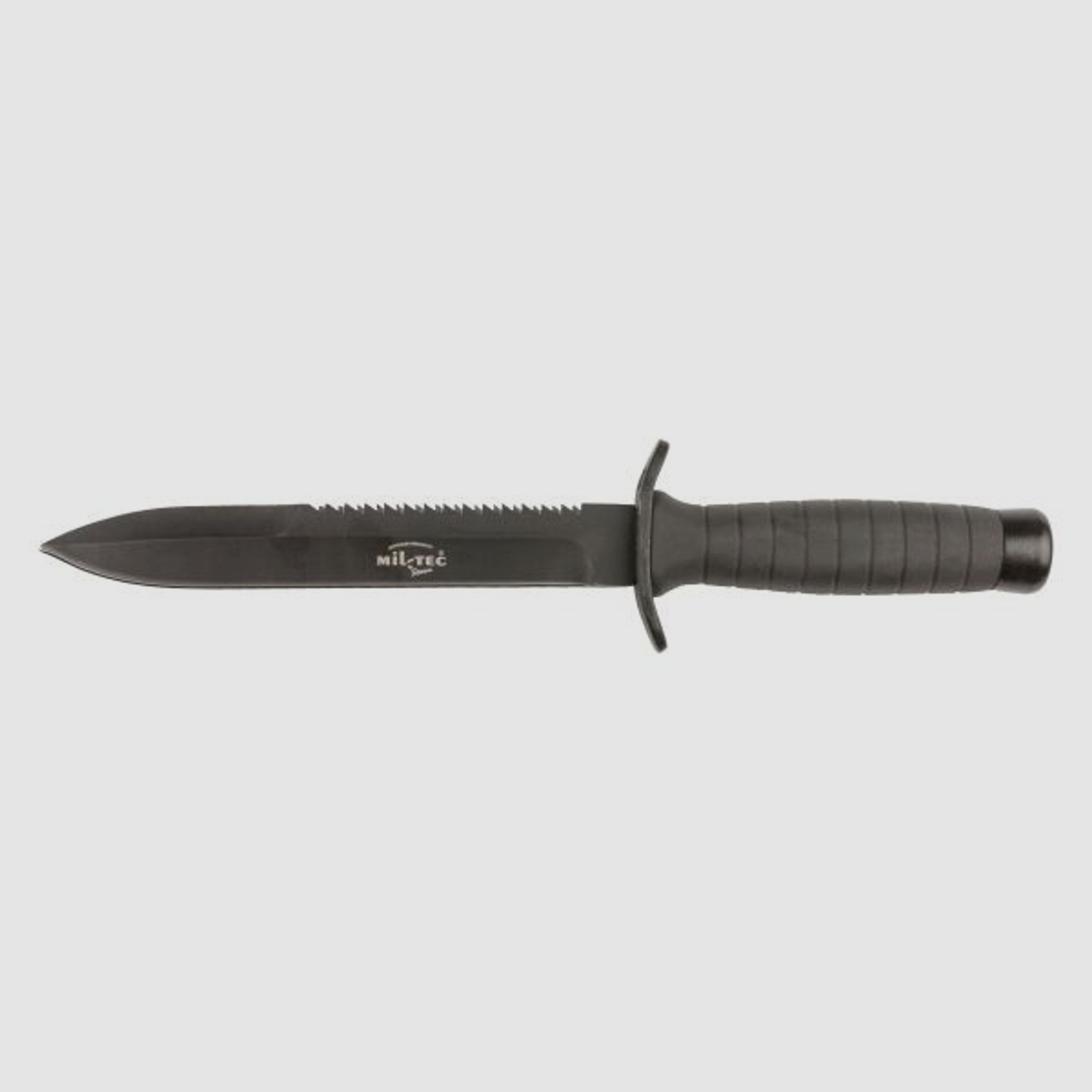 Mil-Tec Kampfmesser mit Säge schwarz