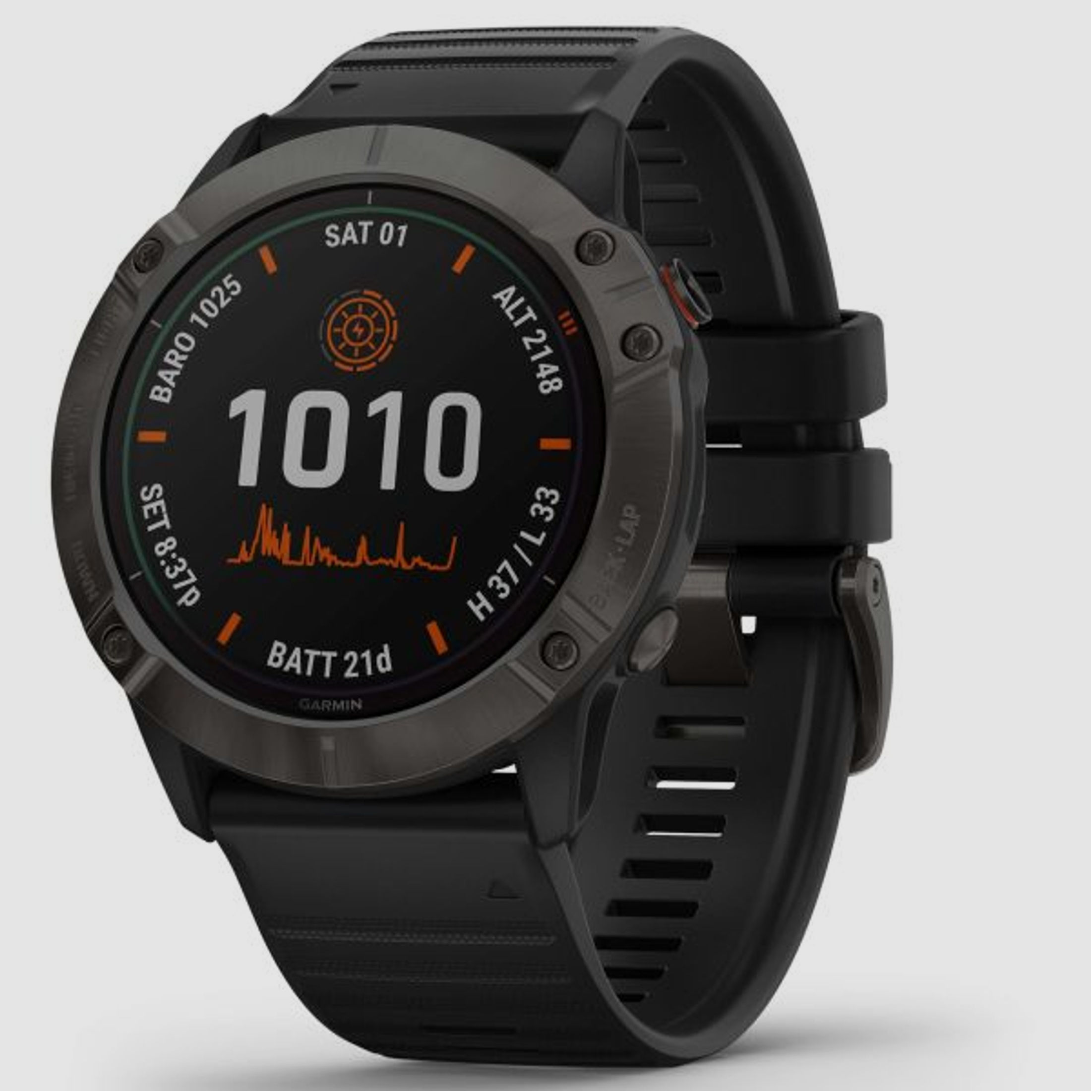 Garmin Garmin Smartwatch Fenix 6X Pro Solar schwarz schiefergrau